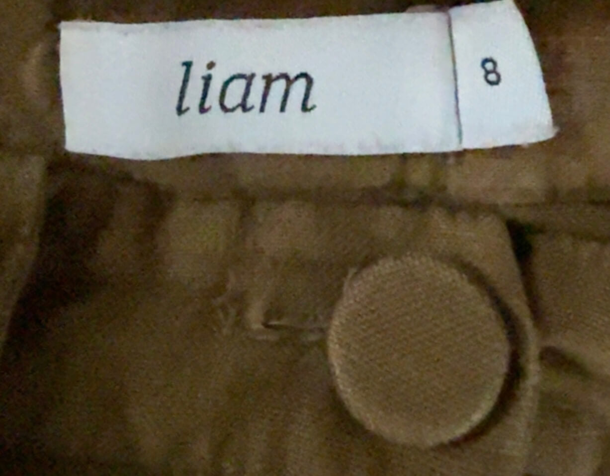 ILAM // Linen Wide Legged Pants // Khaki // Size 8