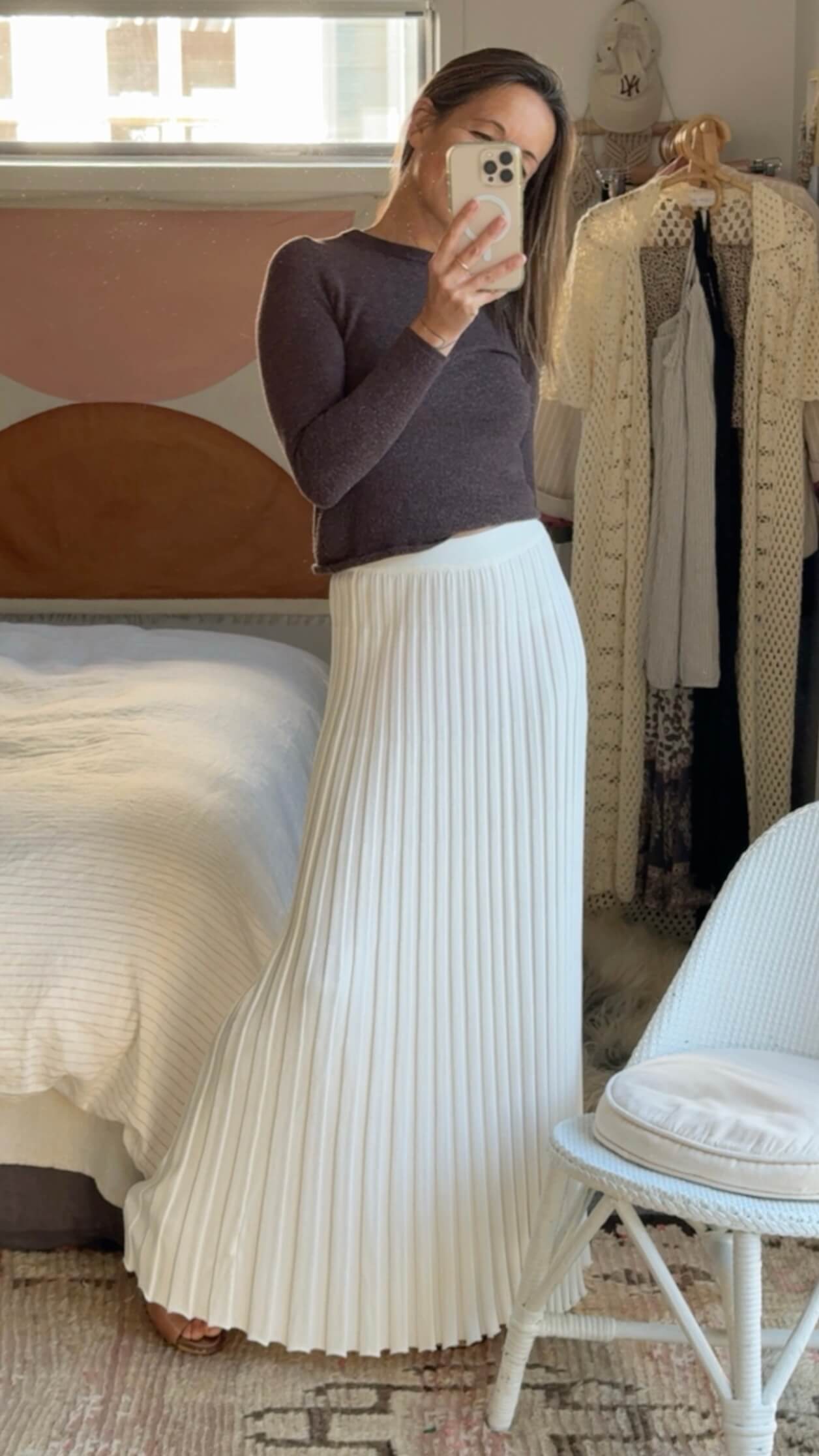DISSH // Ollie Maxi Skirt // White // Medium
