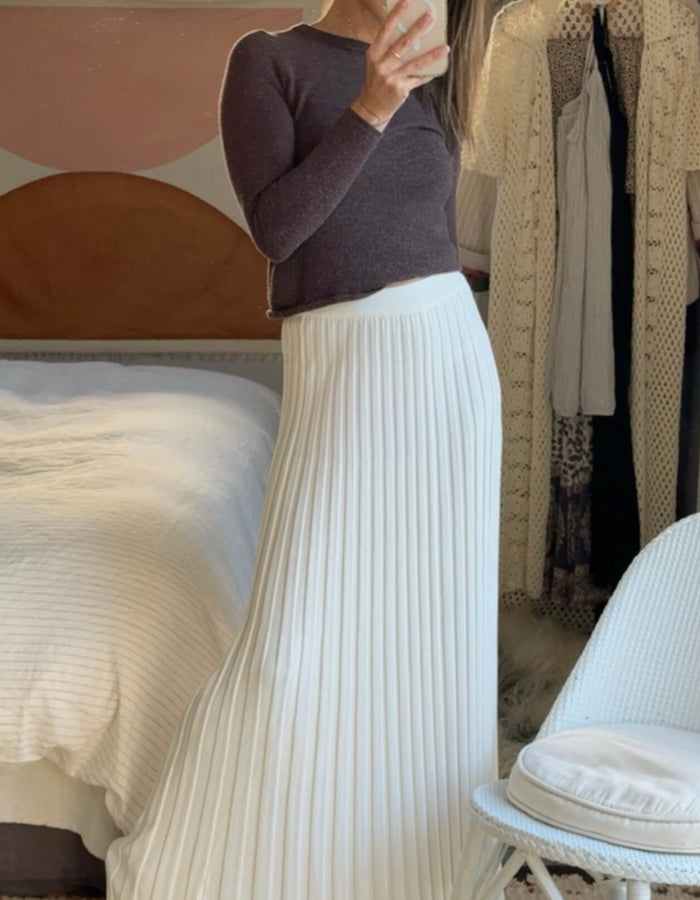 DISSH // Ollie Maxi Skirt // White // Medium