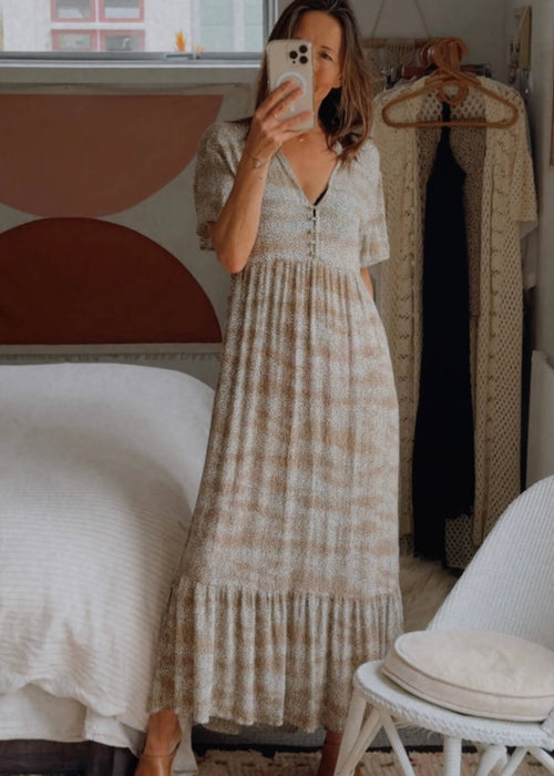 THE HIDDEN WAY // Animal Print Maxi Dress // Size 8
