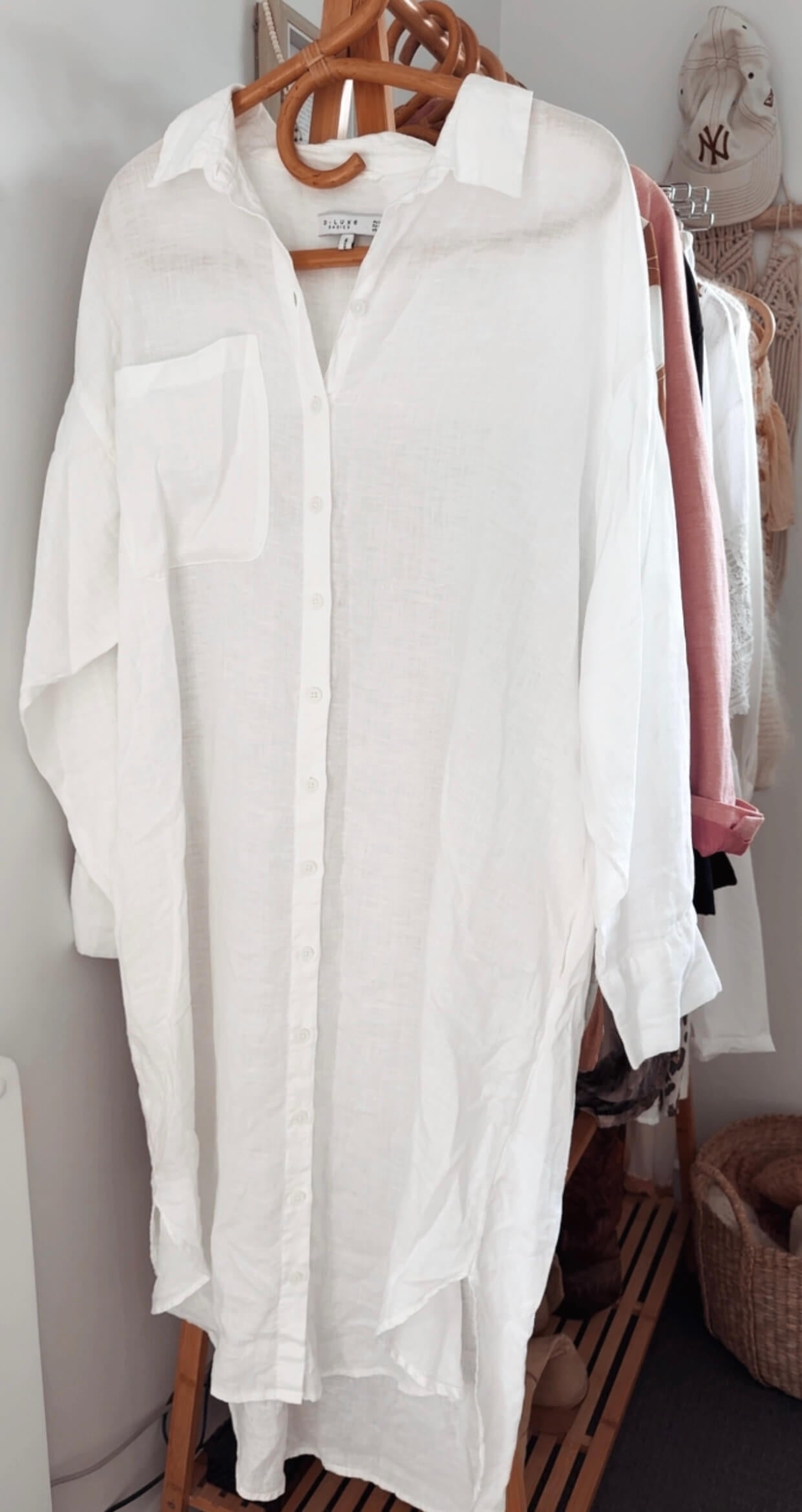DECJUBA // Linen Shirt Dress // Free Size (AU XL)