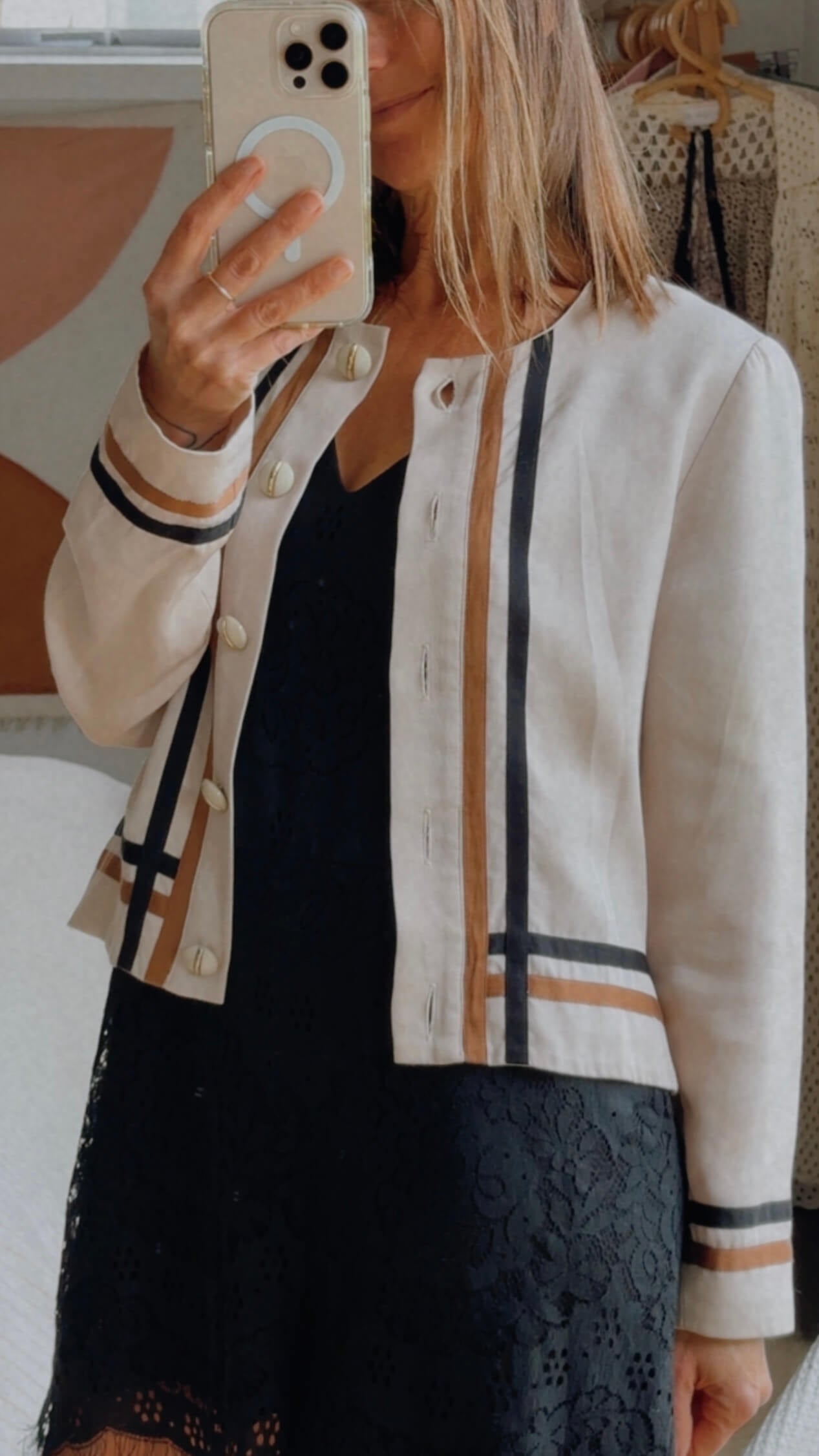 KATE SYLVESTER // Cropped Jacket // Taupe // Small