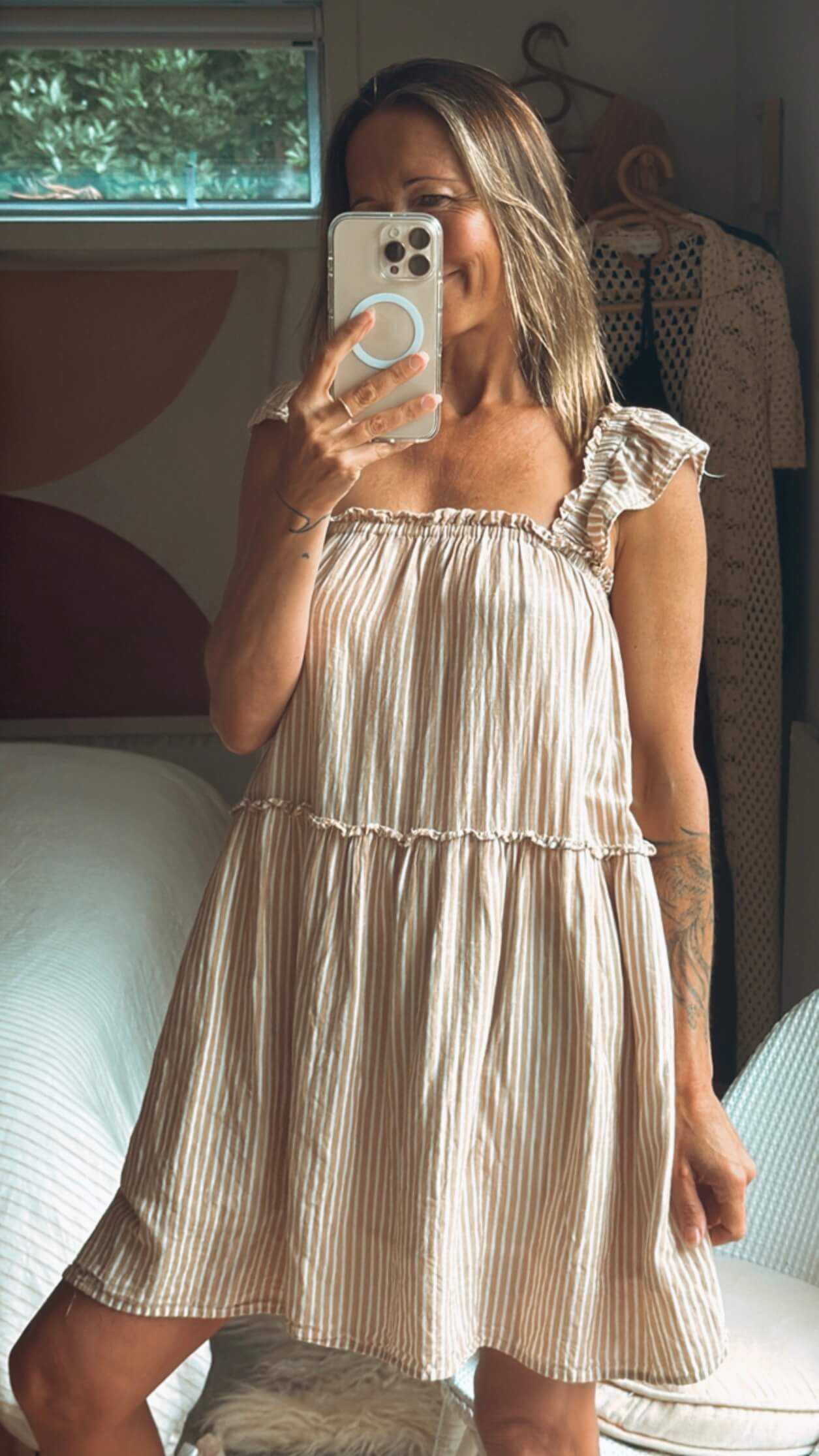 COTTON ON Striped Summer Dress // Small