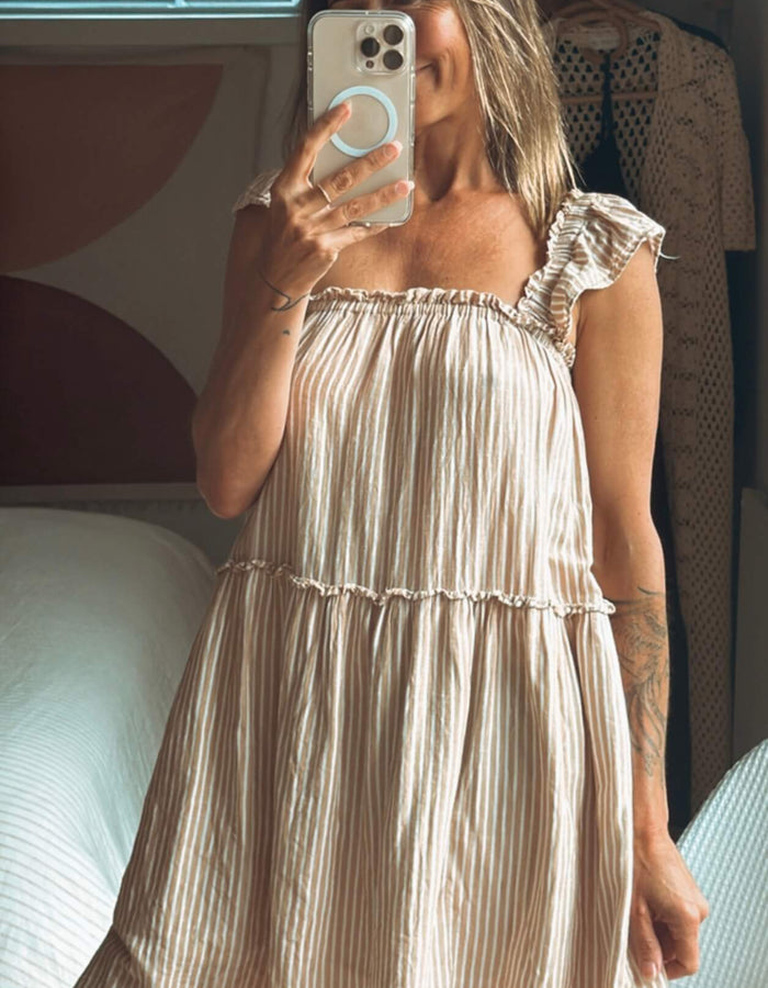 COTTON ON Striped Summer Dress // Small