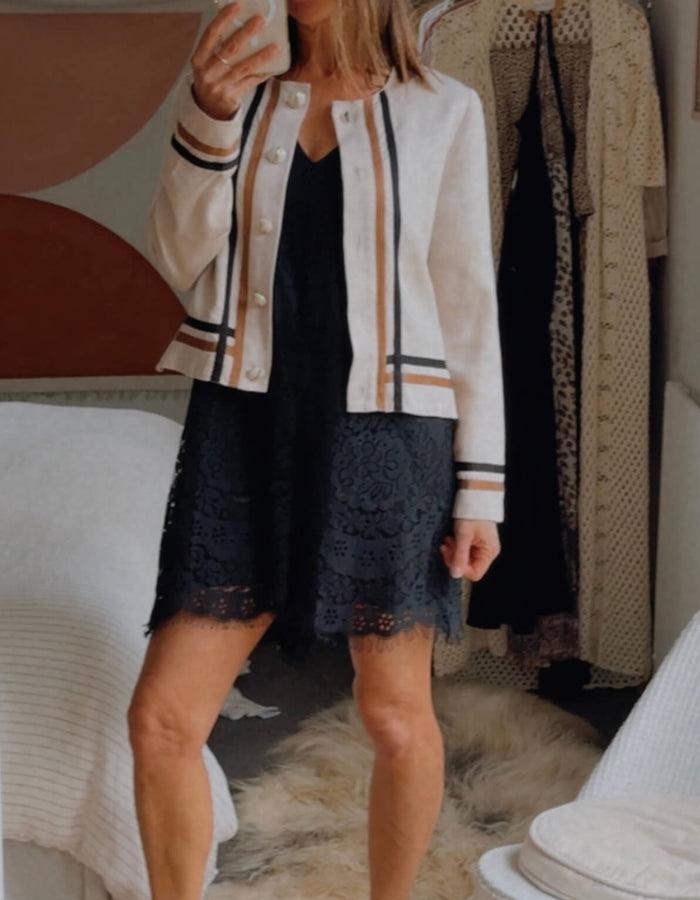KATE SYLVESTER // Cropped Jacket // Taupe // Small
