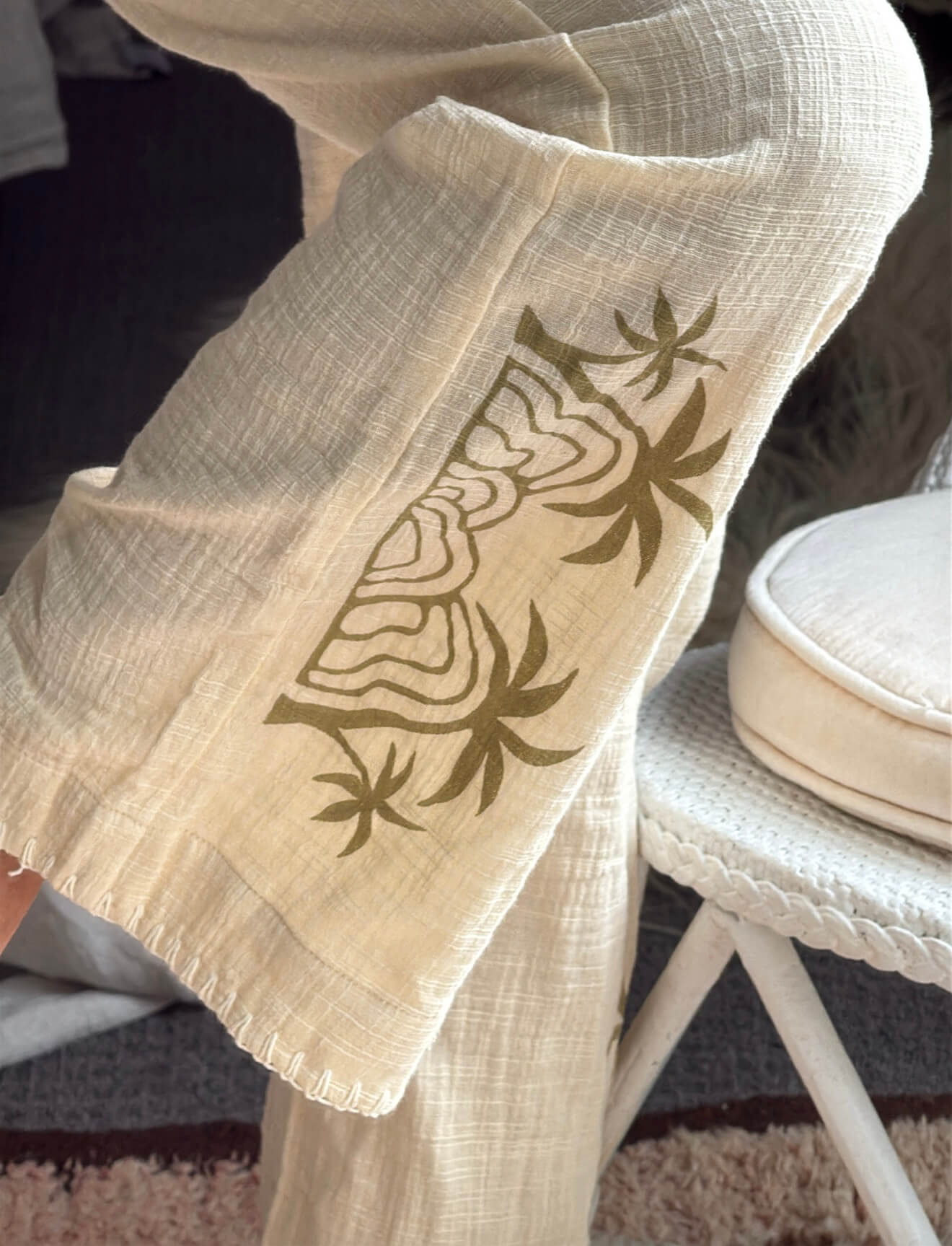 MAURIE & EVE // Palm Horizon Wide Legged Pant // Cream // BNWT // Size 8