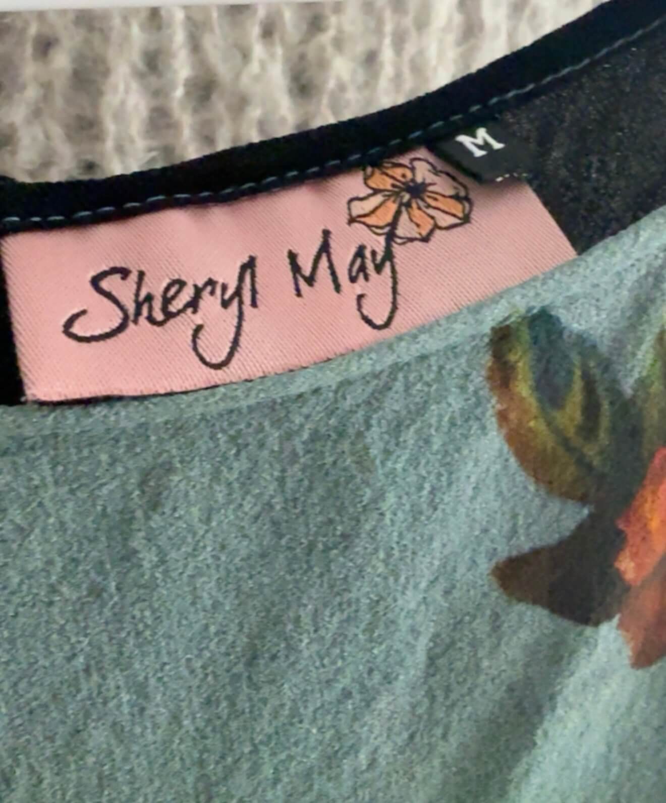 SHERYL MAY // Black Swan Silk Top // MEDIUM