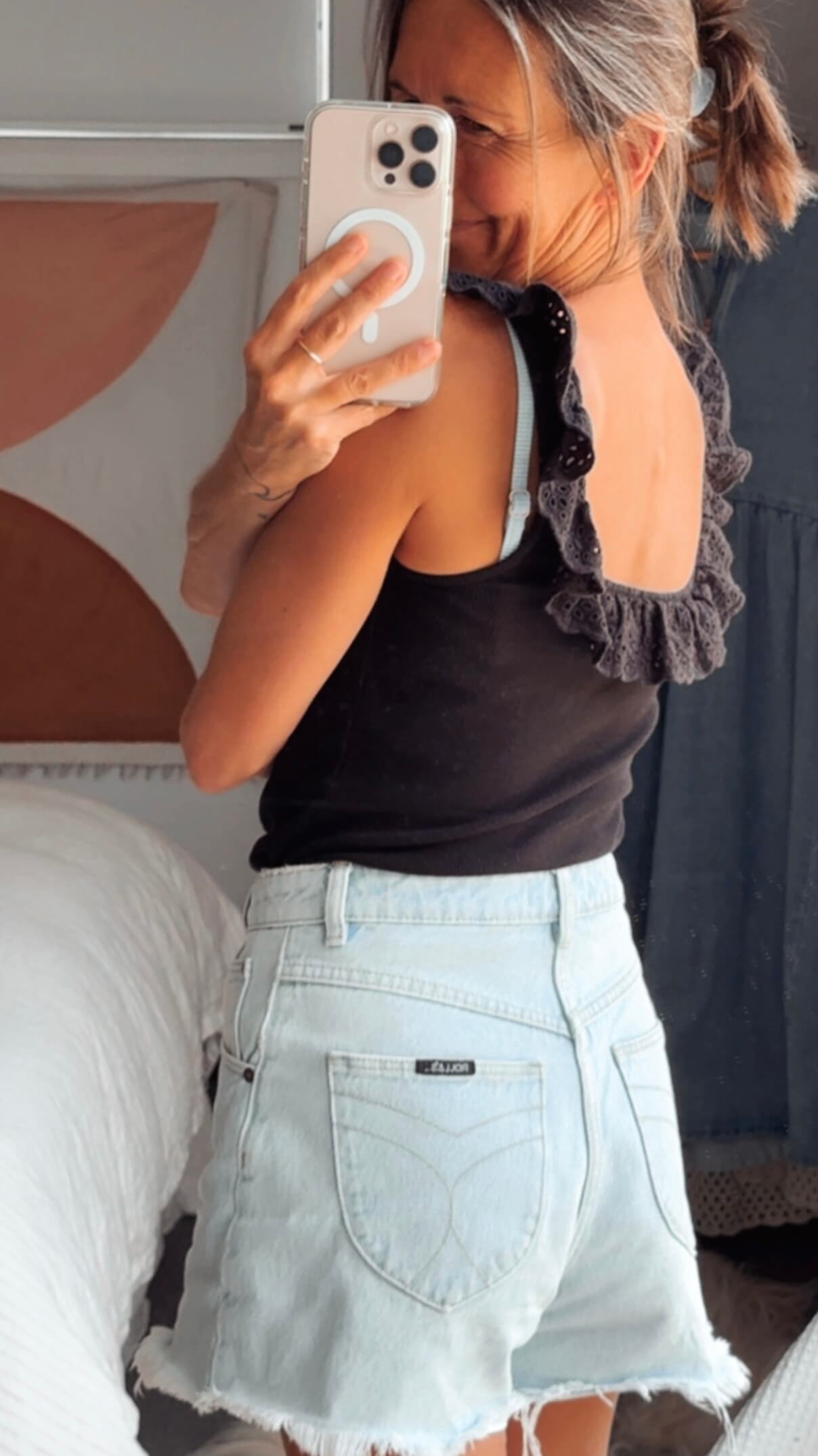 H&M // Black Cotton Cami // Small