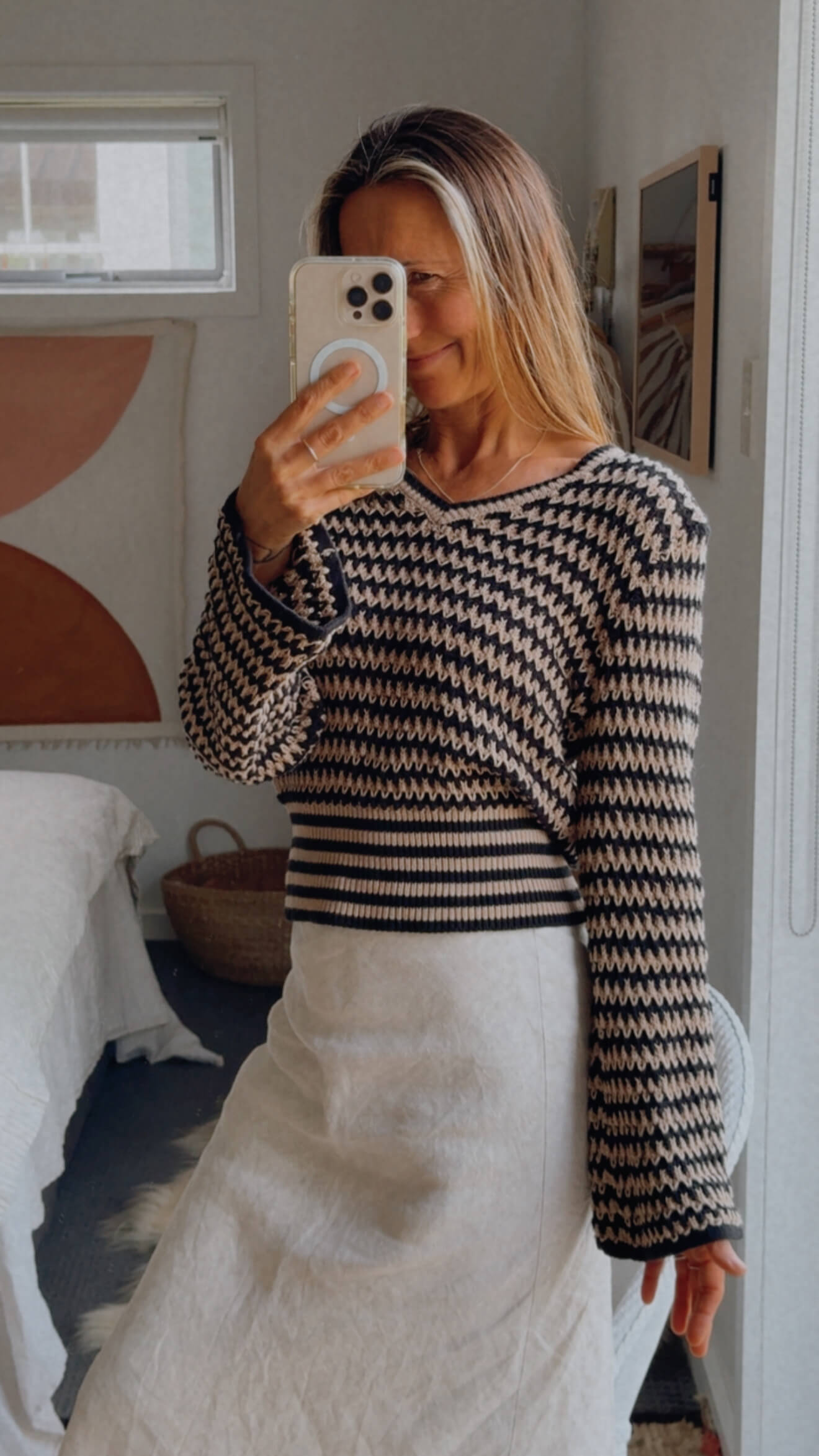 MAX // Organic Cotton Crochet Sweater // Small