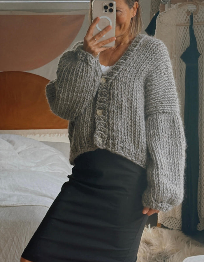 WORN + WILDER // The Basic Cardi // Grey