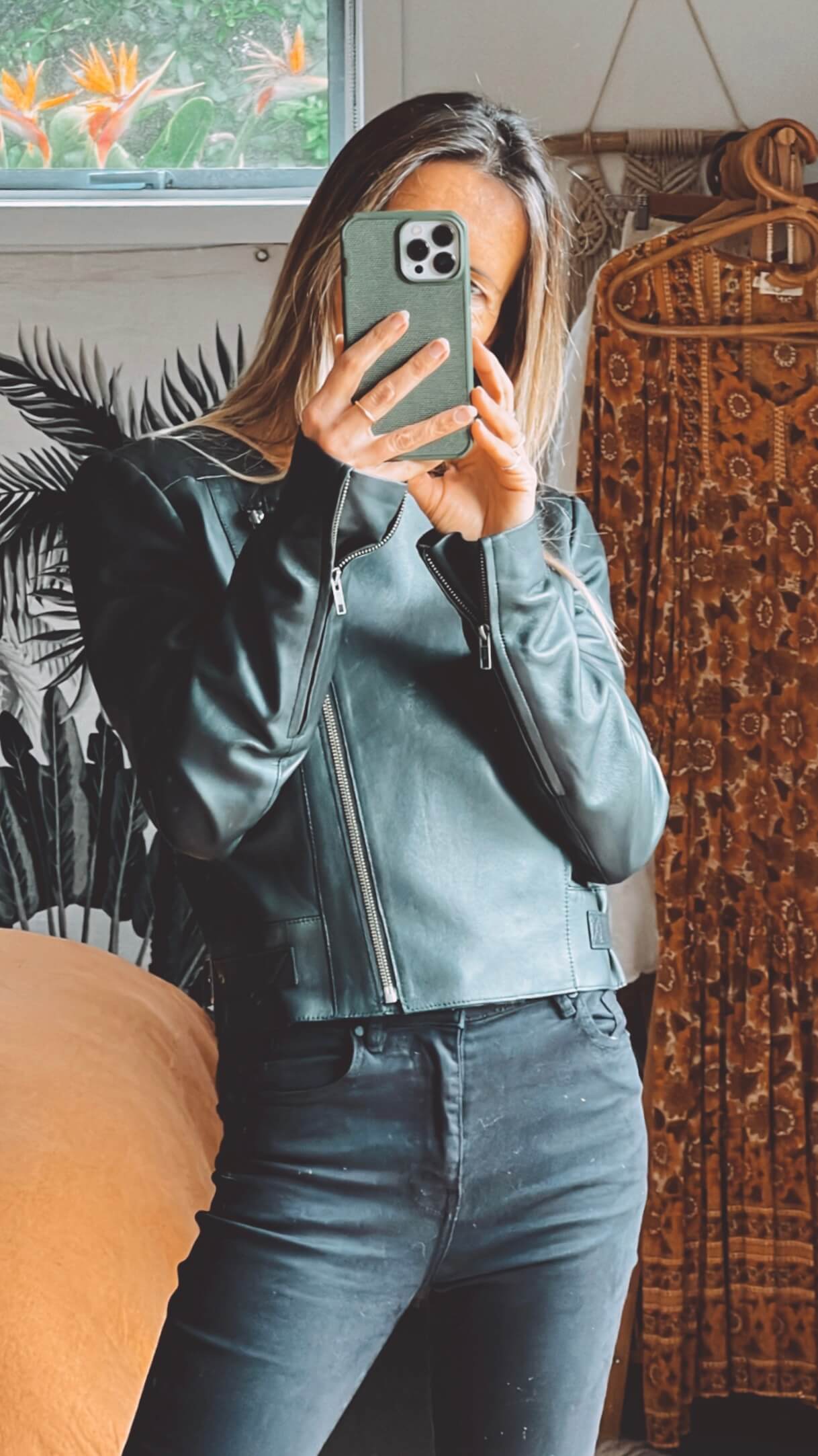 Rebecca Vallance Leather Jacket // Size 8