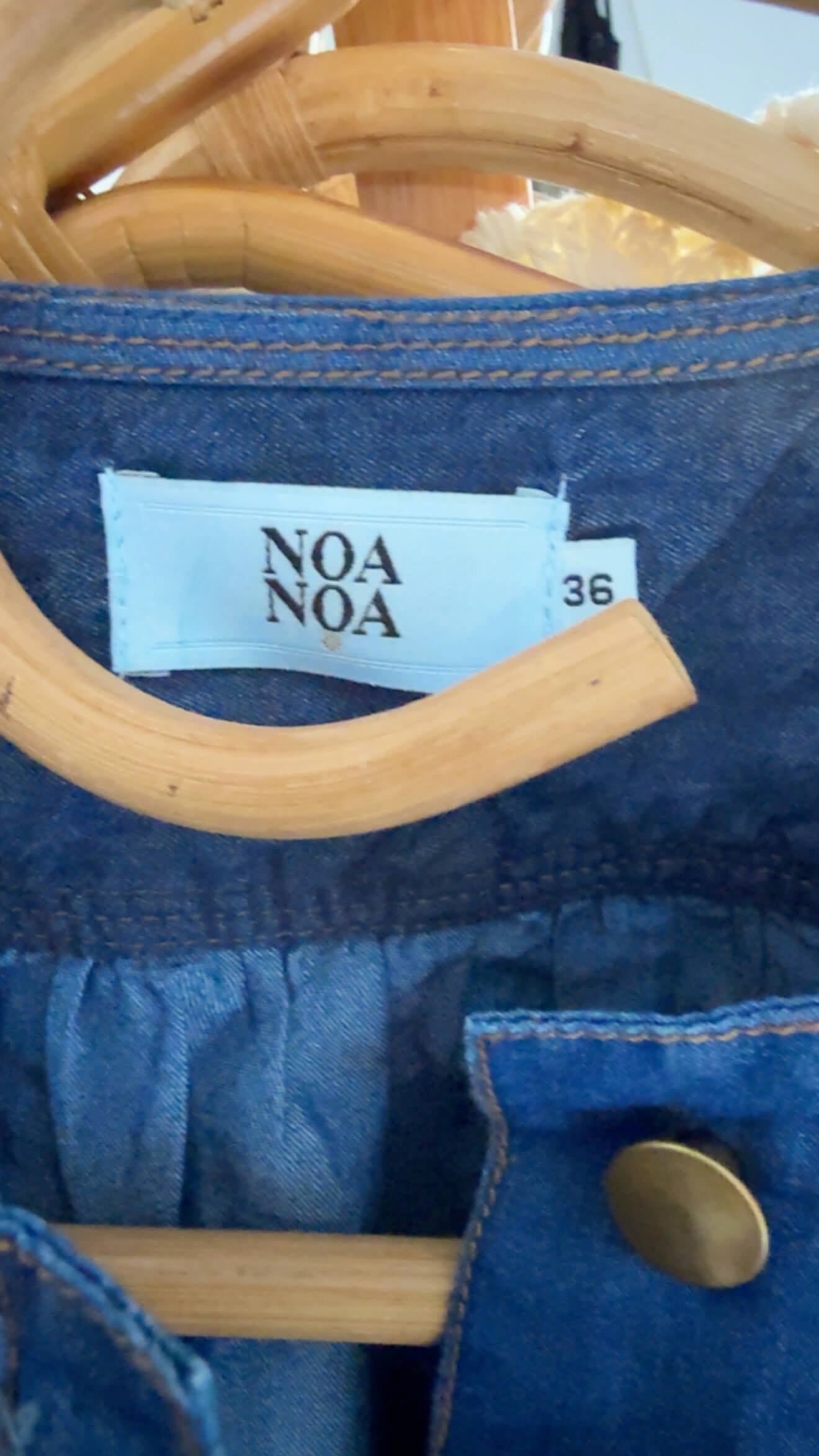 NOA NOA // Denim Balloon Blouse // Size 36