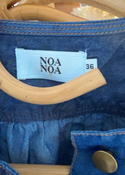 NOA NOA // Denim Balloon Blouse // Size 36