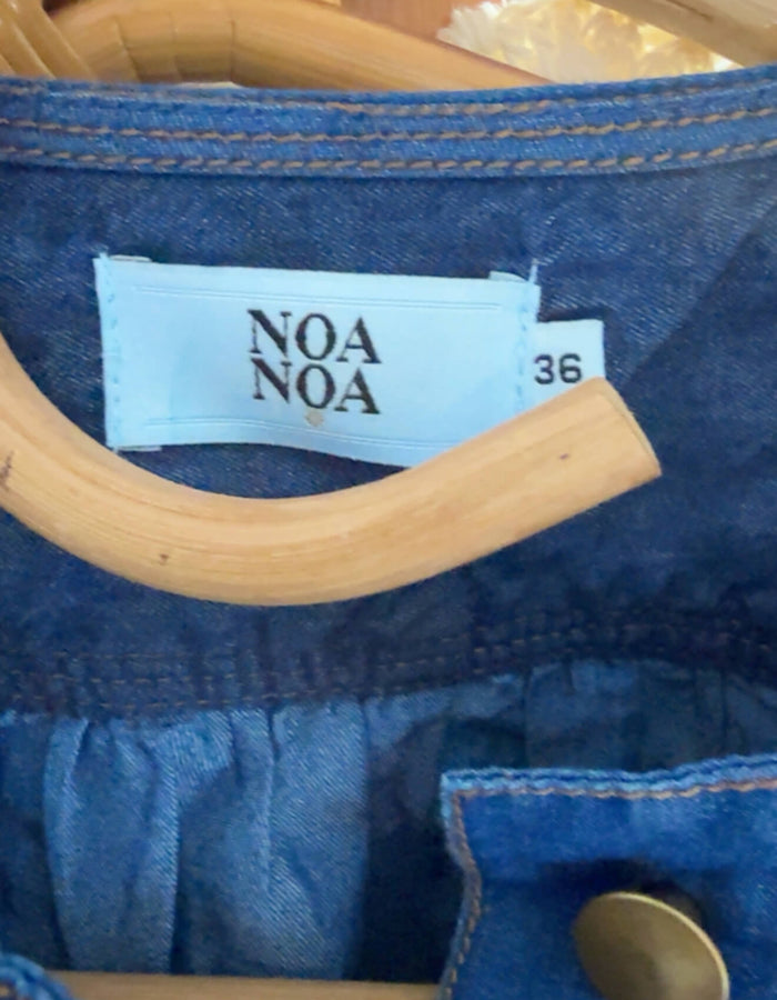 NOA NOA // Denim Balloon Blouse // Size 36
