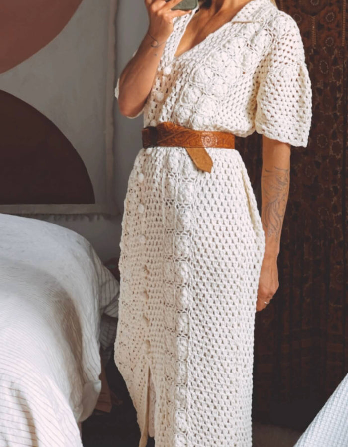 Palm Collective Crochet Maxi Dress