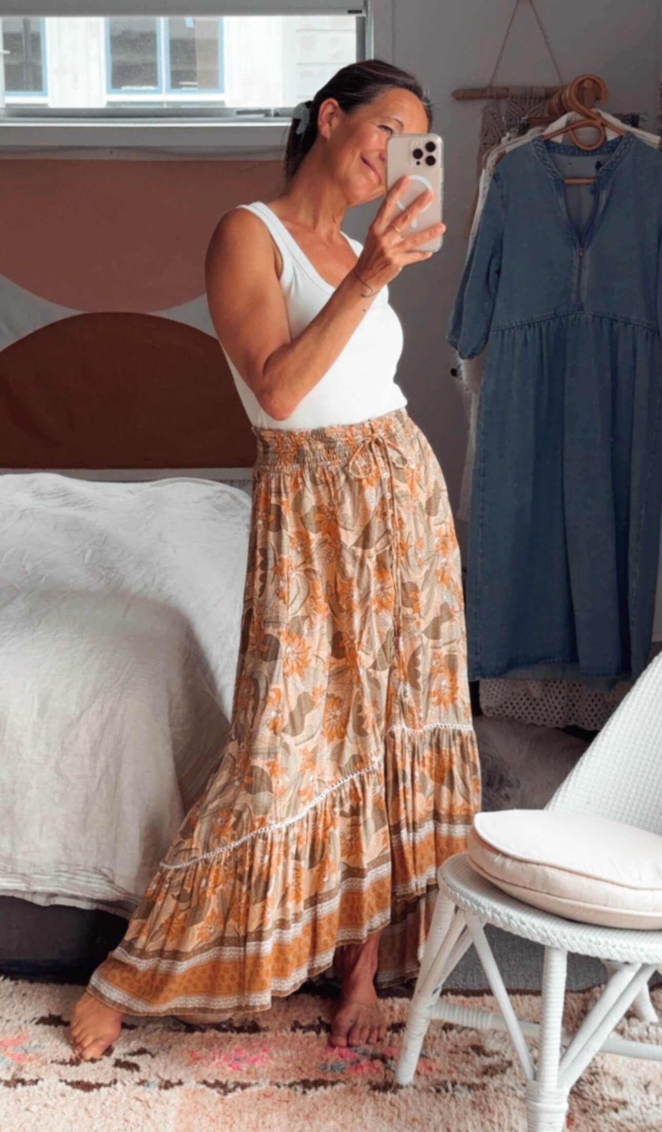 TANAH FOLK// Maxi Skirt // S/M