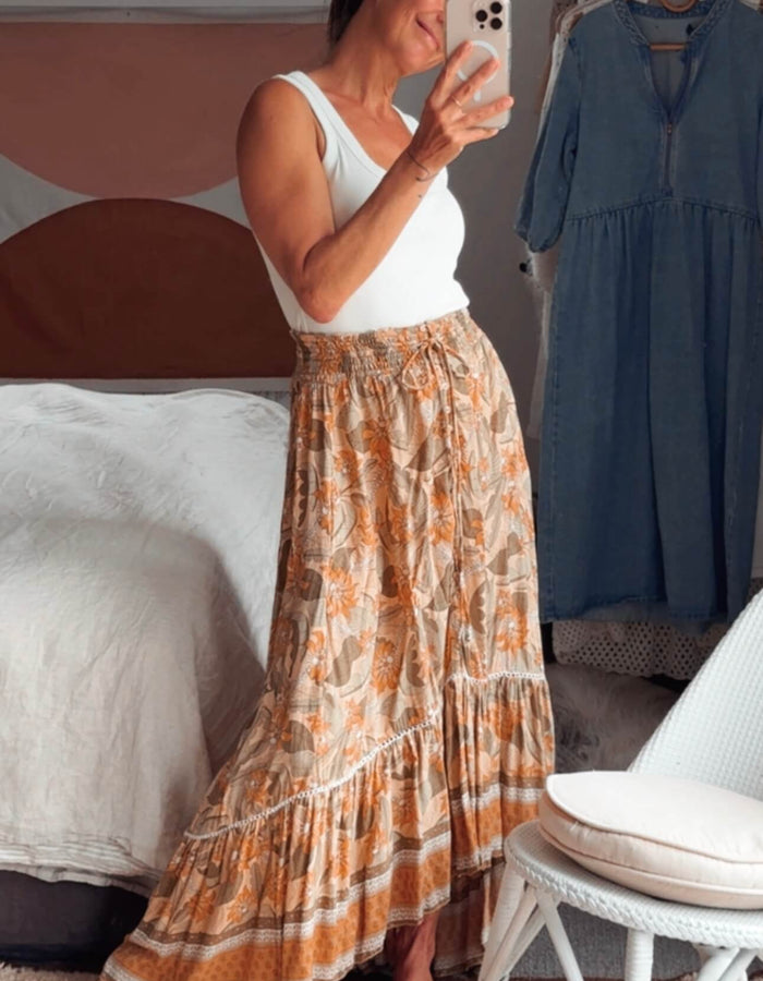 TANAH FOLK// Maxi Skirt // S/M