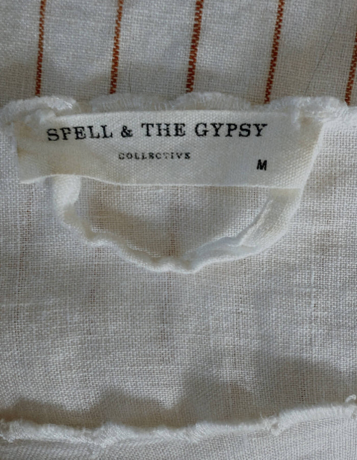 SPELL & THE GYPSY COLLECTIVE // Lala Linen Shift Dress // Medium