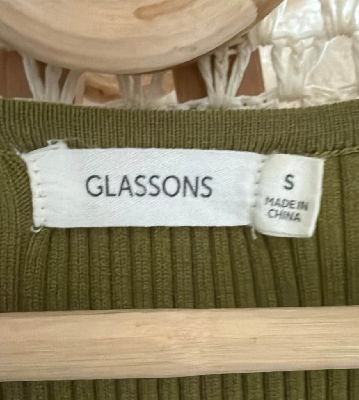 GLASSONS // Rib Knit Dress // Army Green // Small