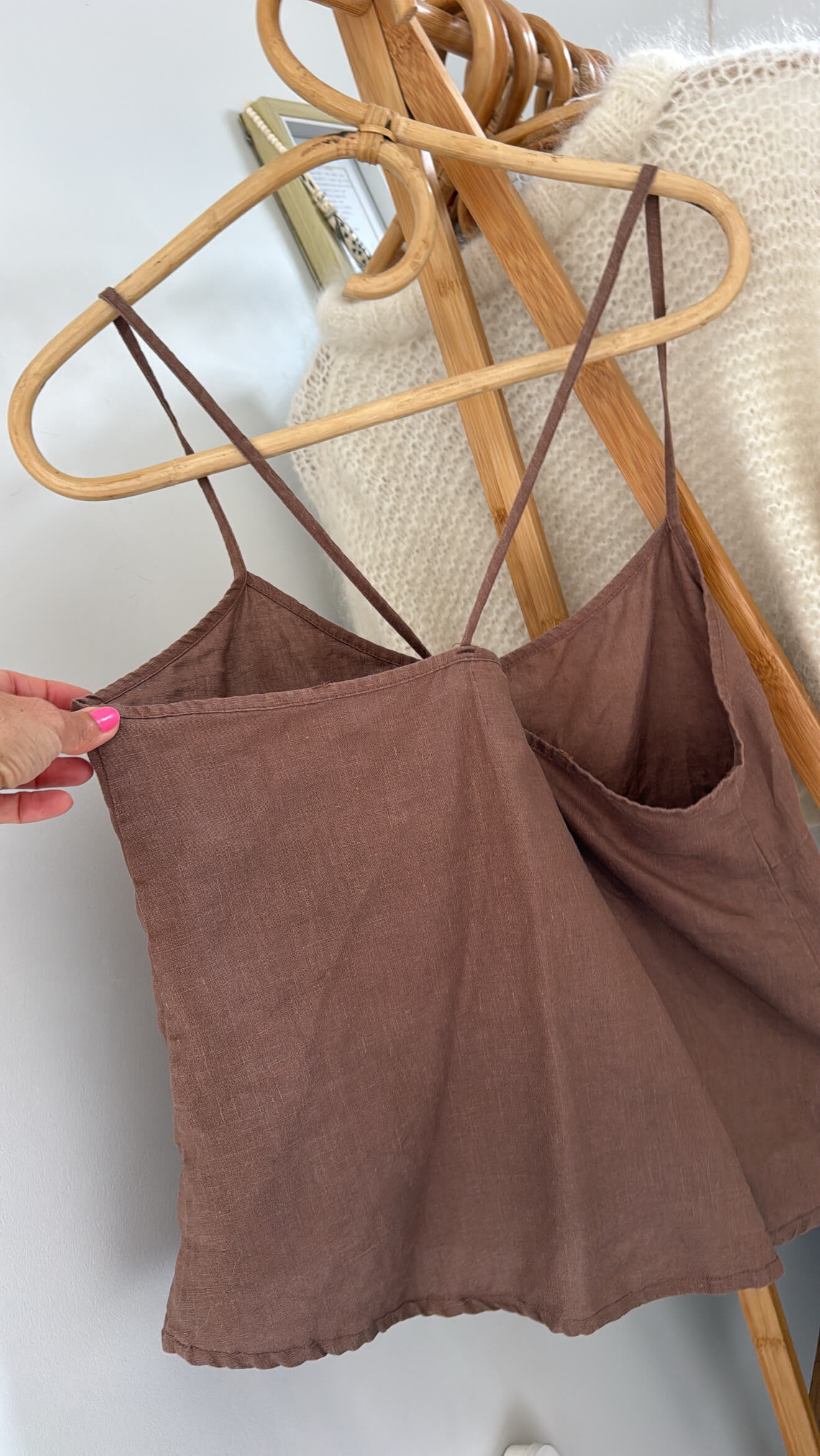 LUNA & ROSE Jenny Singlet // Cocoa // Medium