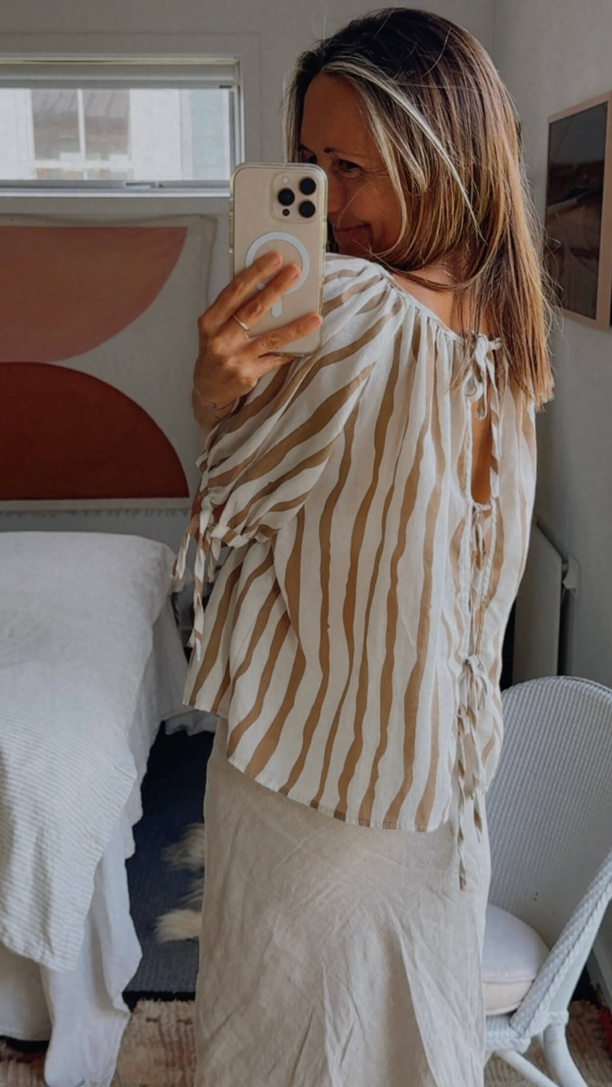 PETAL + PUP // Maggie Tie-Back Blouse // Medium