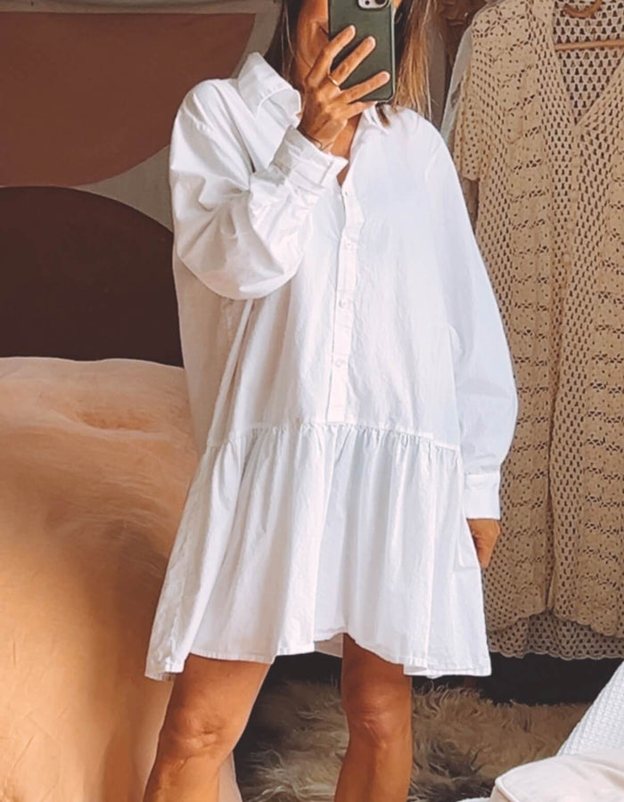 Classic Shirt Dress by Pretty Little Thing // Free Size