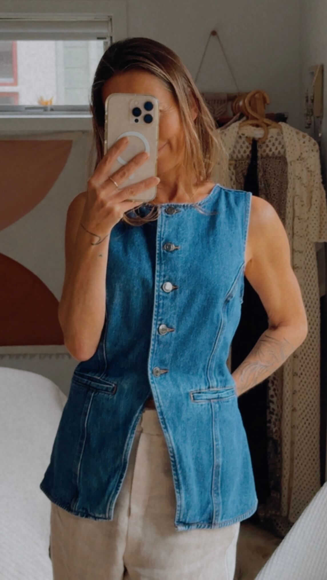 GLASSONS // Denim Vest // Mid-Vintage Blue // Medium