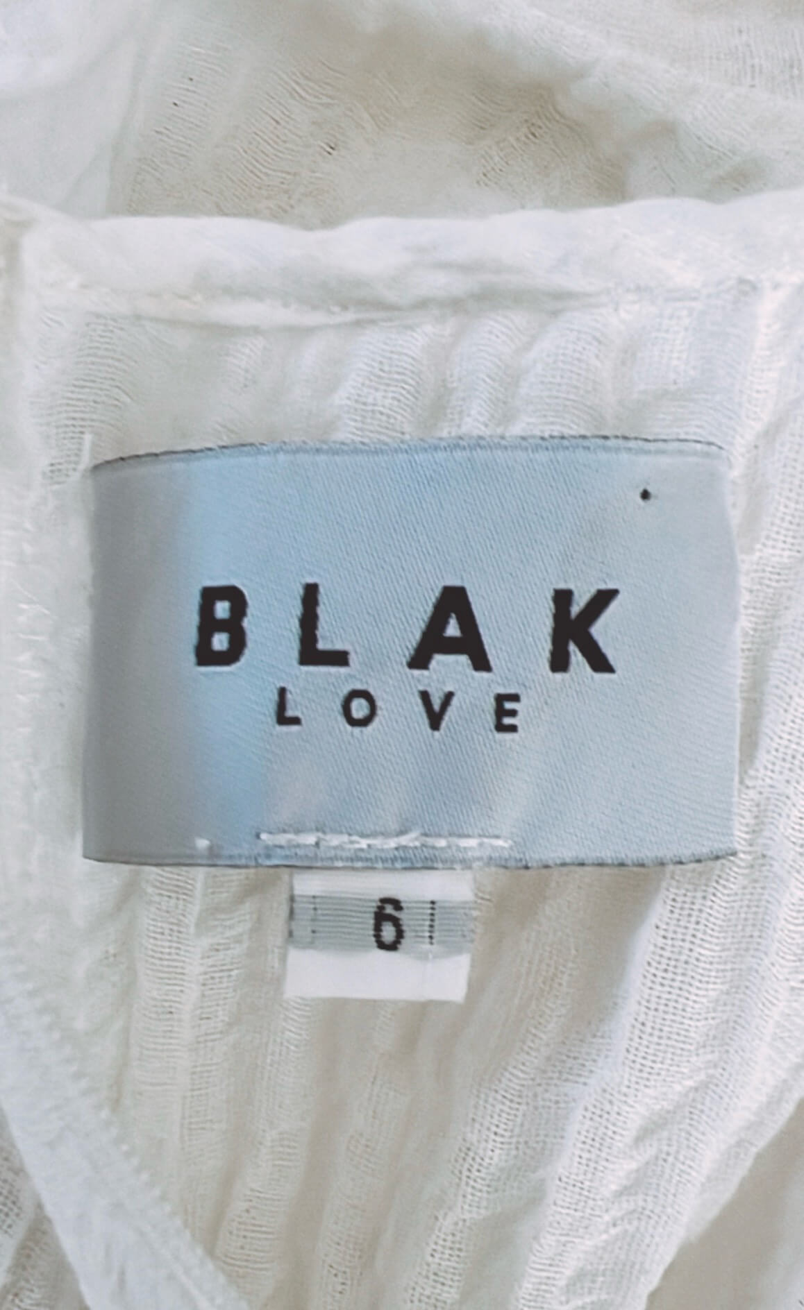 BLAK LOVE Soft White Maxi Dress // Small