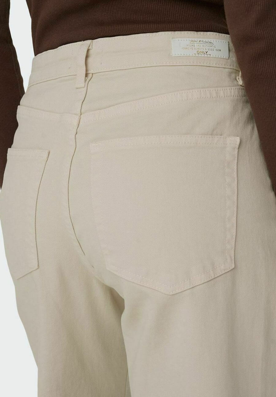 ONLY // ONLJUICY Wide Leg Jeans // Ecru // US 27/NZ 8