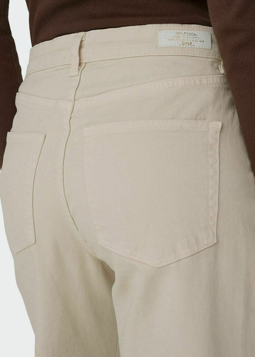 ONLY // ONLJUICY Wide Leg Jeans // Ecru // US 27/NZ 8