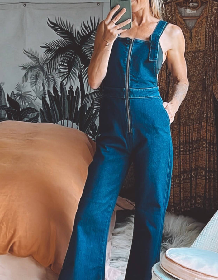 Rolla's Eastcoast Flare Overall // Alina Organic // Dark Blue