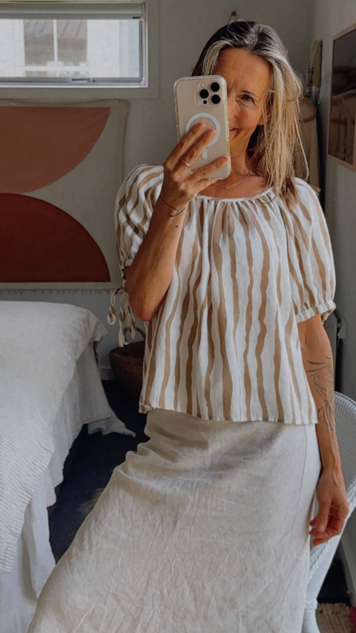 PETAL + PUP // Maggie Tie-Back Blouse // Medium