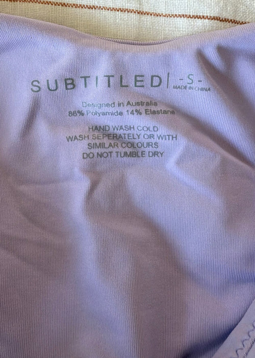 SUBTITLED // One Piece Swimsuit // Lilac // Small