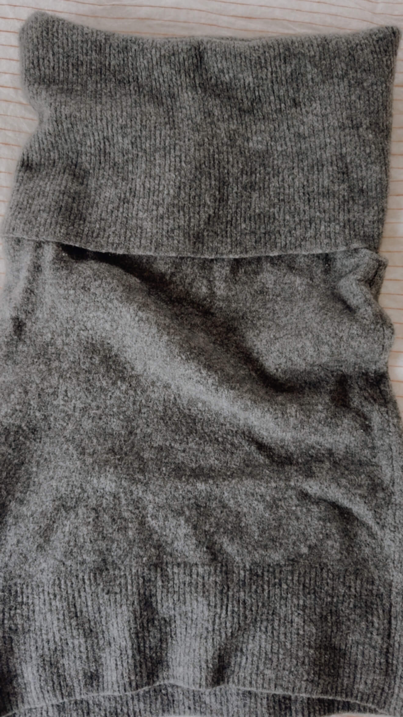 COUNTRY ROAD // OFF THE SHOULDER TANK // GREY MARLE WOOL/YAK // XS