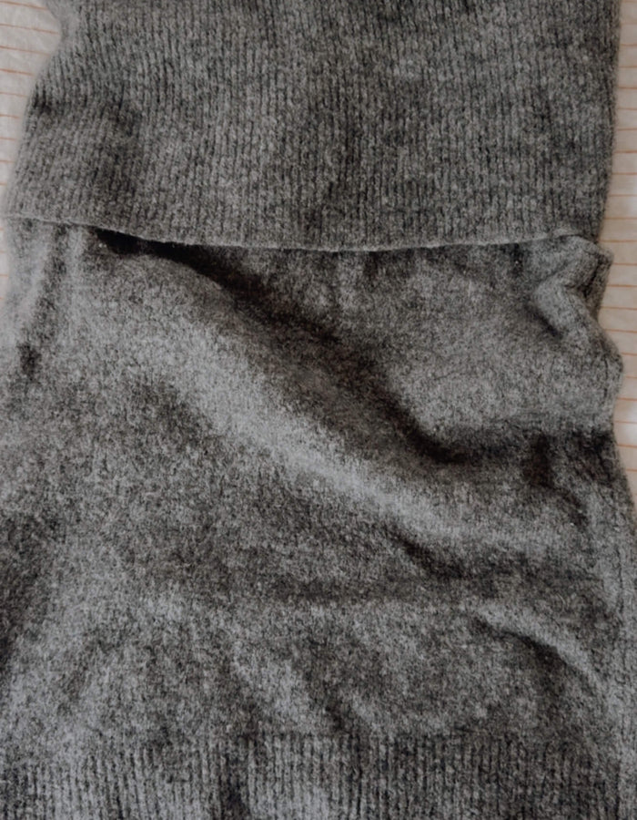 COUNTRY ROAD // OFF THE SHOULDER TANK // GREY MARLE WOOL/YAK // XS