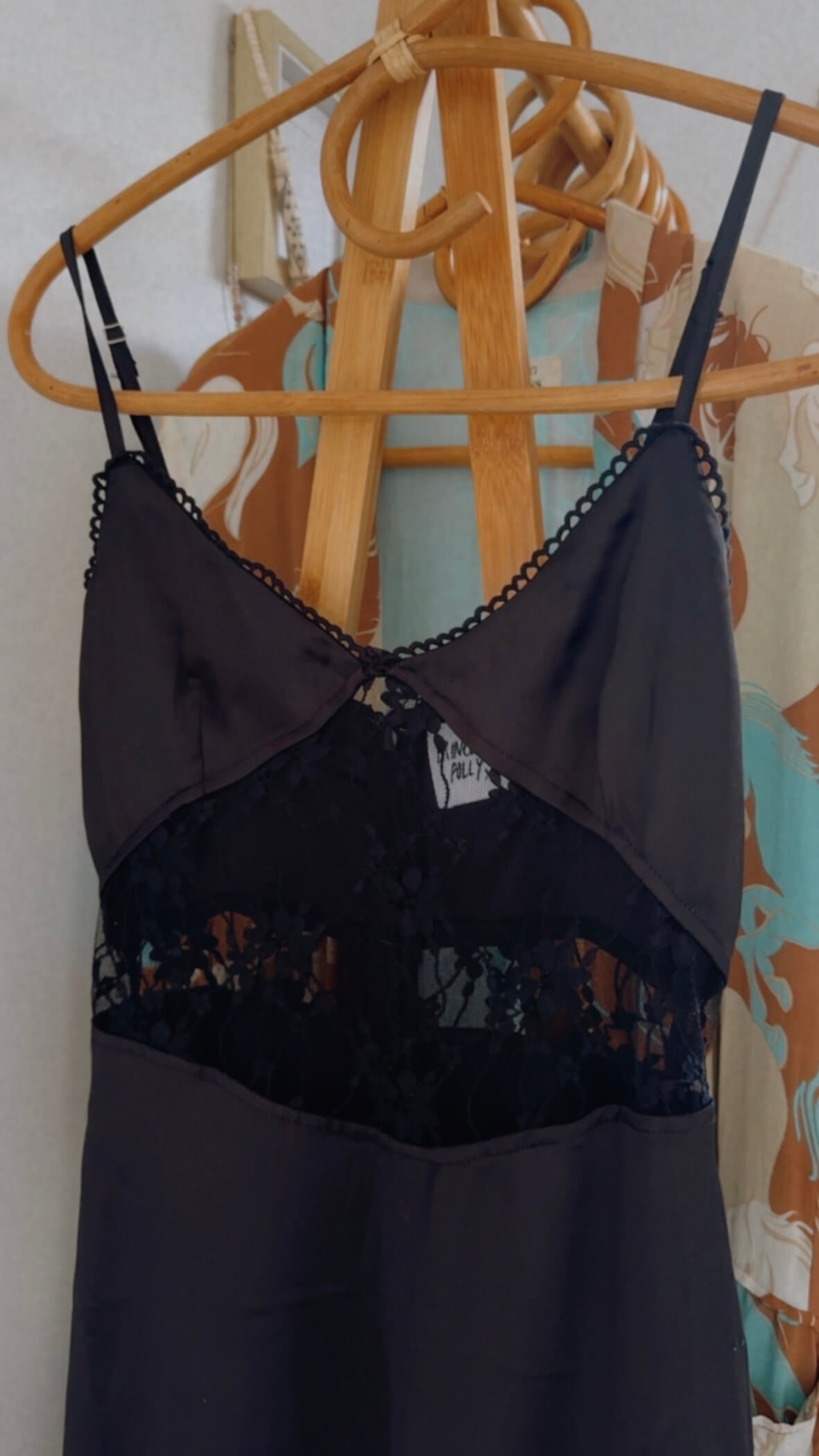 PRINCESS POLLY // Satin/Lace Dress // Black // Size 6