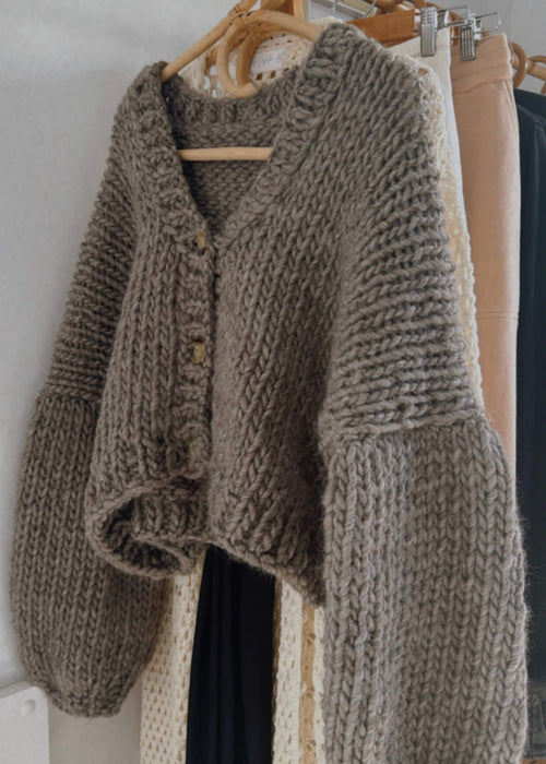 WORN + WILDER // The Basic Cardi // Grey