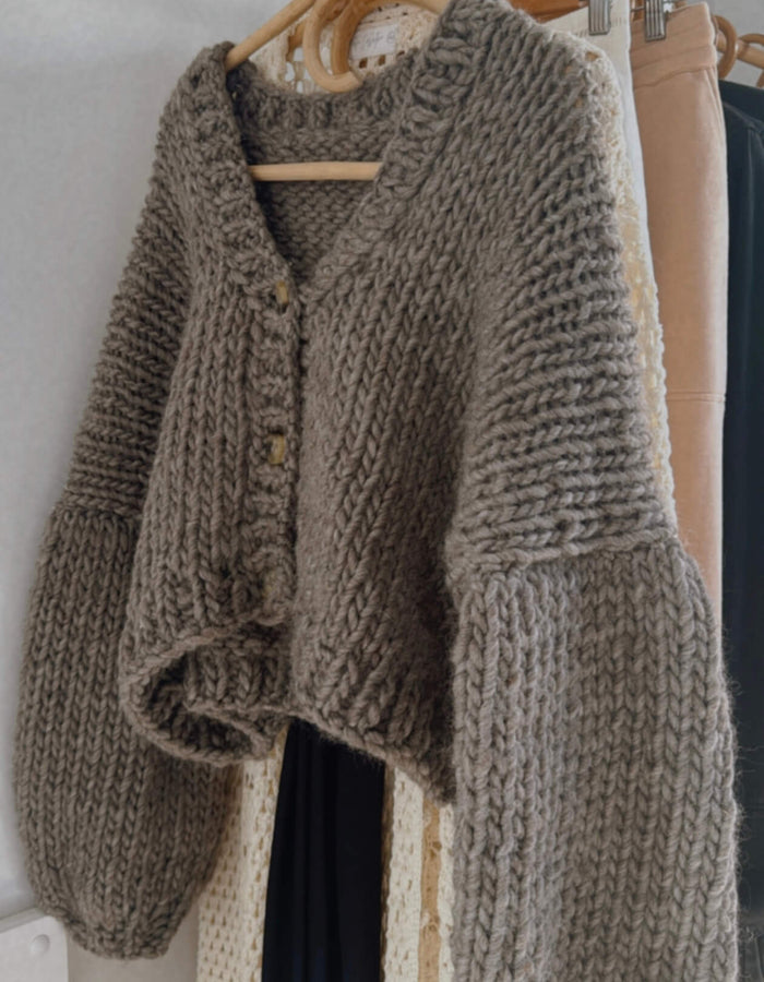 WORN + WILDER // The Basic Cardi // Grey