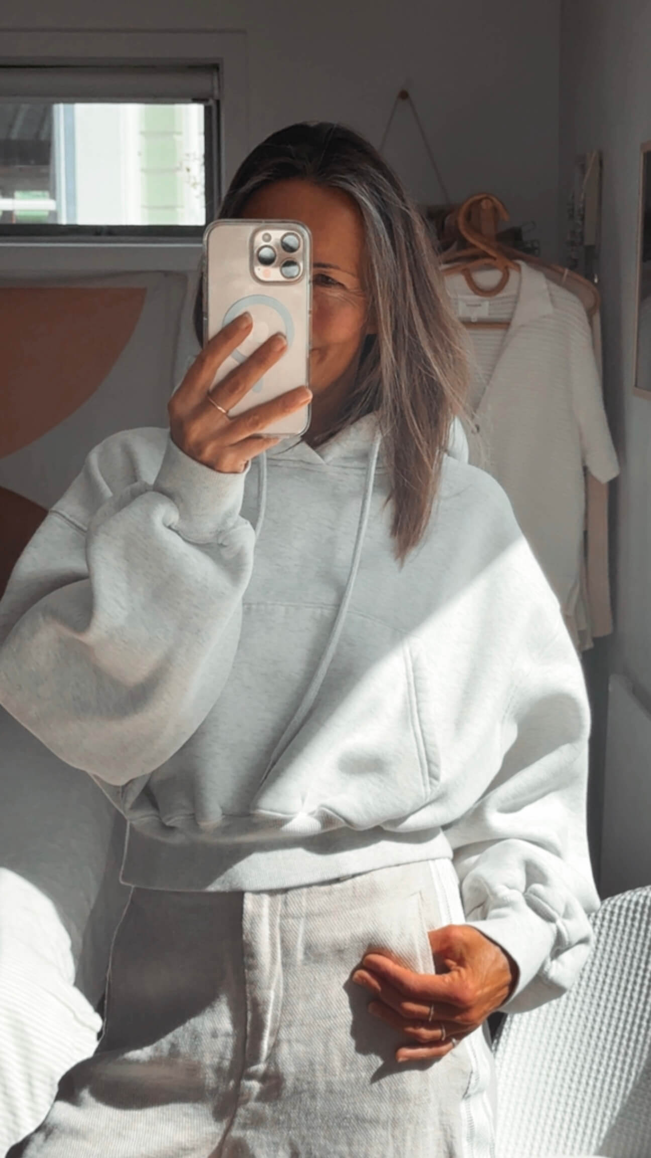 ARBY + OPAL // Lounge Hoodie // Grey Marle // Small (8)