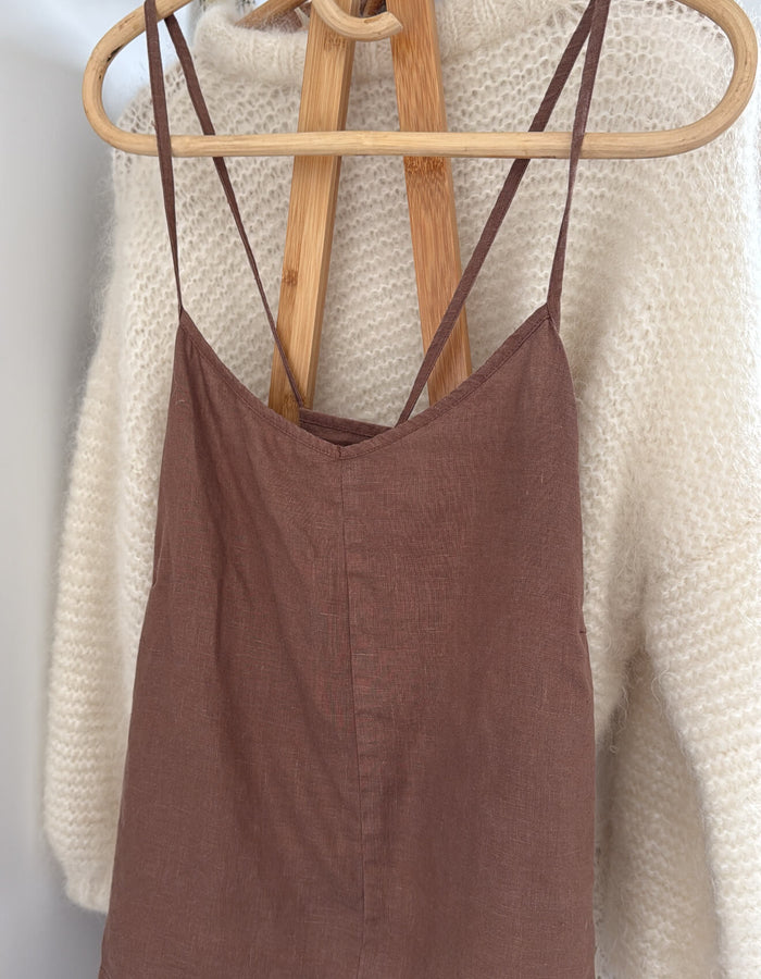 LUNA & ROSE Jenny Singlet // Cocoa // Medium