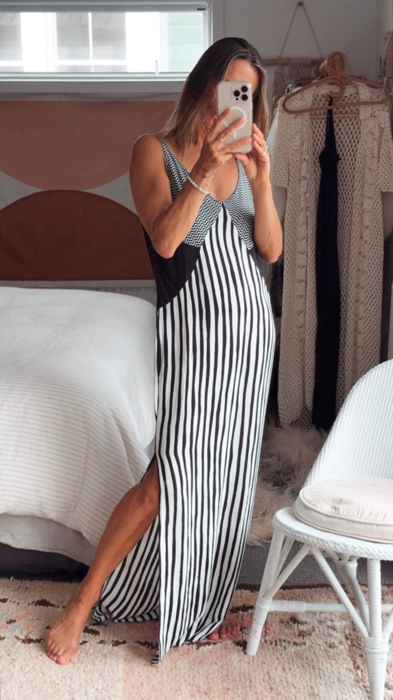 SASS & BIDE // Geometric Maxi Dress // Small