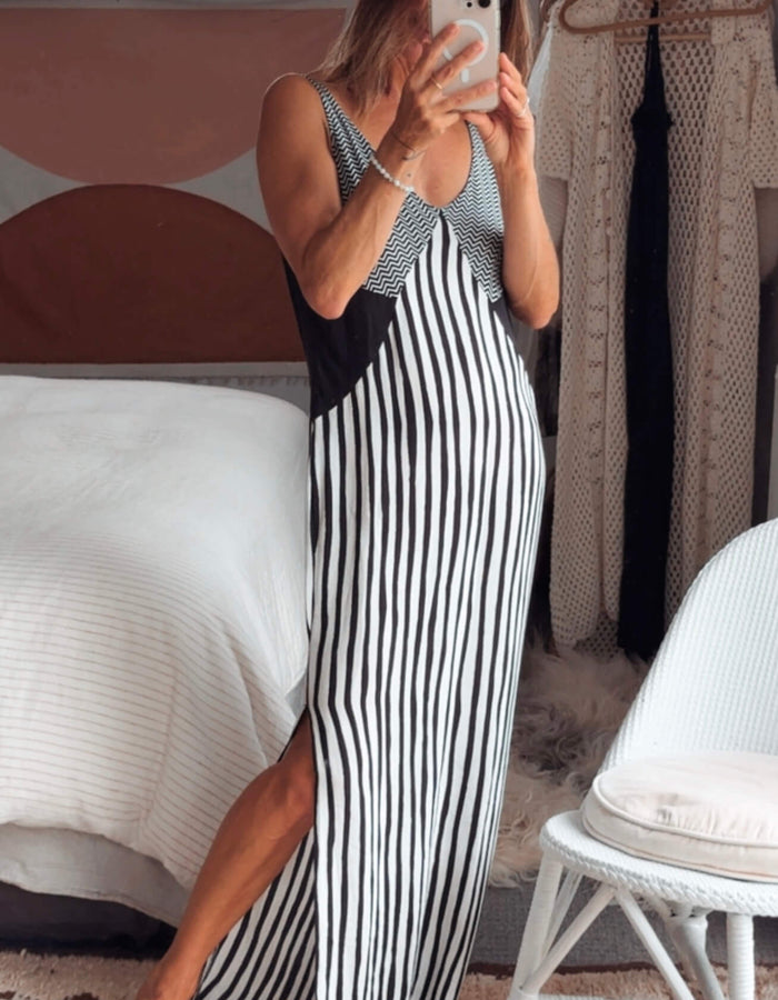 SASS & BIDE // Geometric Maxi Dress // Small