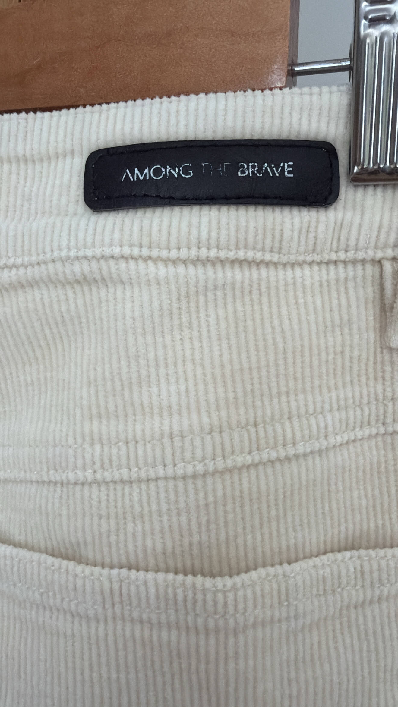 AMONG THE BRAVE // Resolute Wide Legged Jeans // Cream Cord // Size 8
