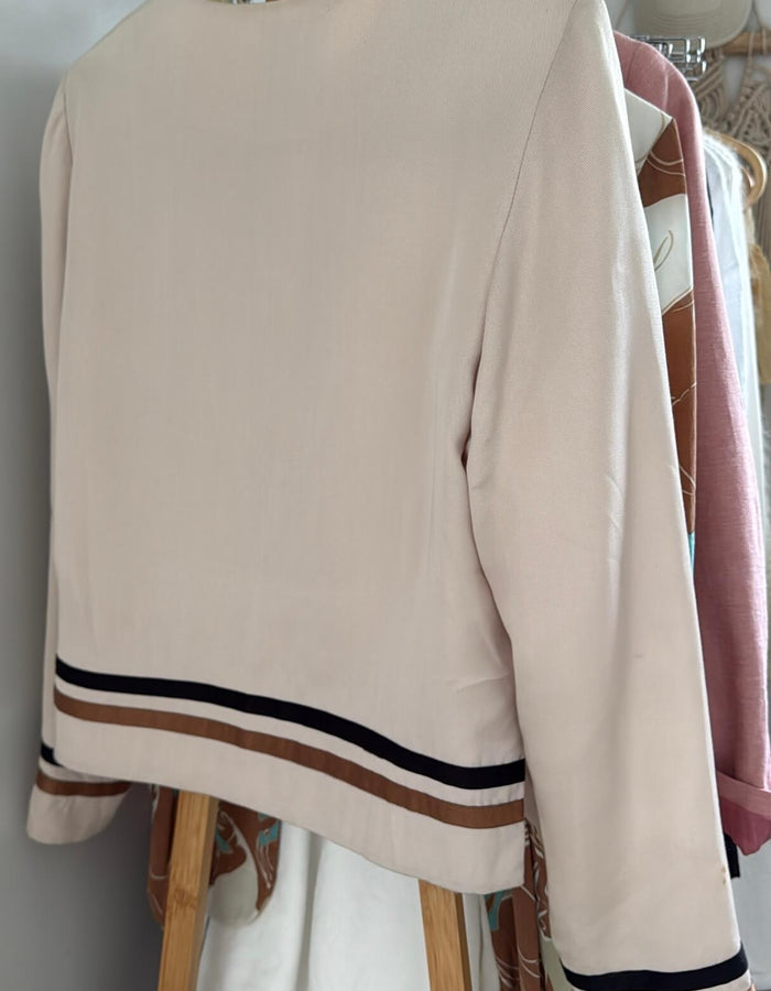 KATE SYLVESTER // Cropped Jacket // Taupe // Small