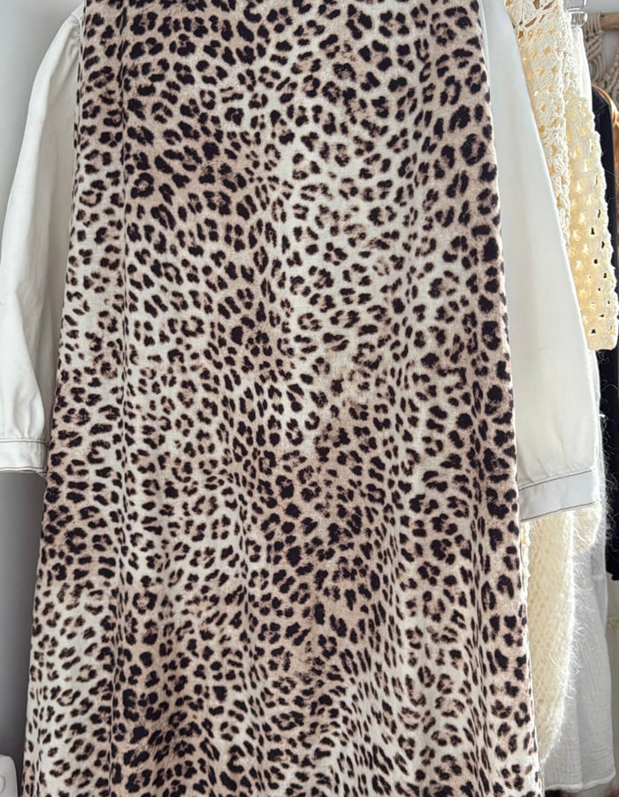 COTTON ON // Linen Blend Maxi Skirt // Animal Print // Size 6