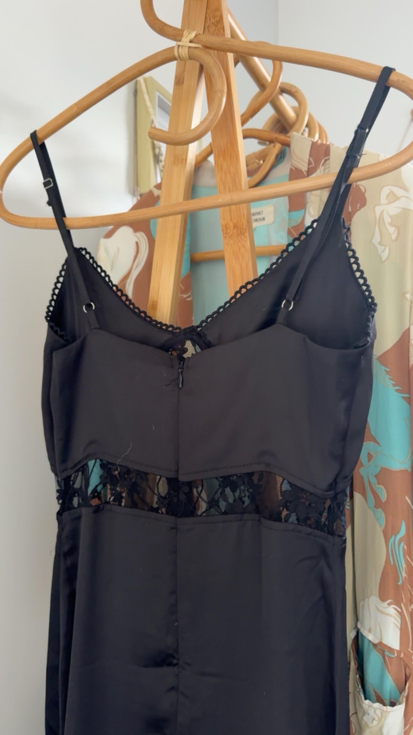 PRINCESS POLLY // Satin/Lace Dress // Black // Size 6