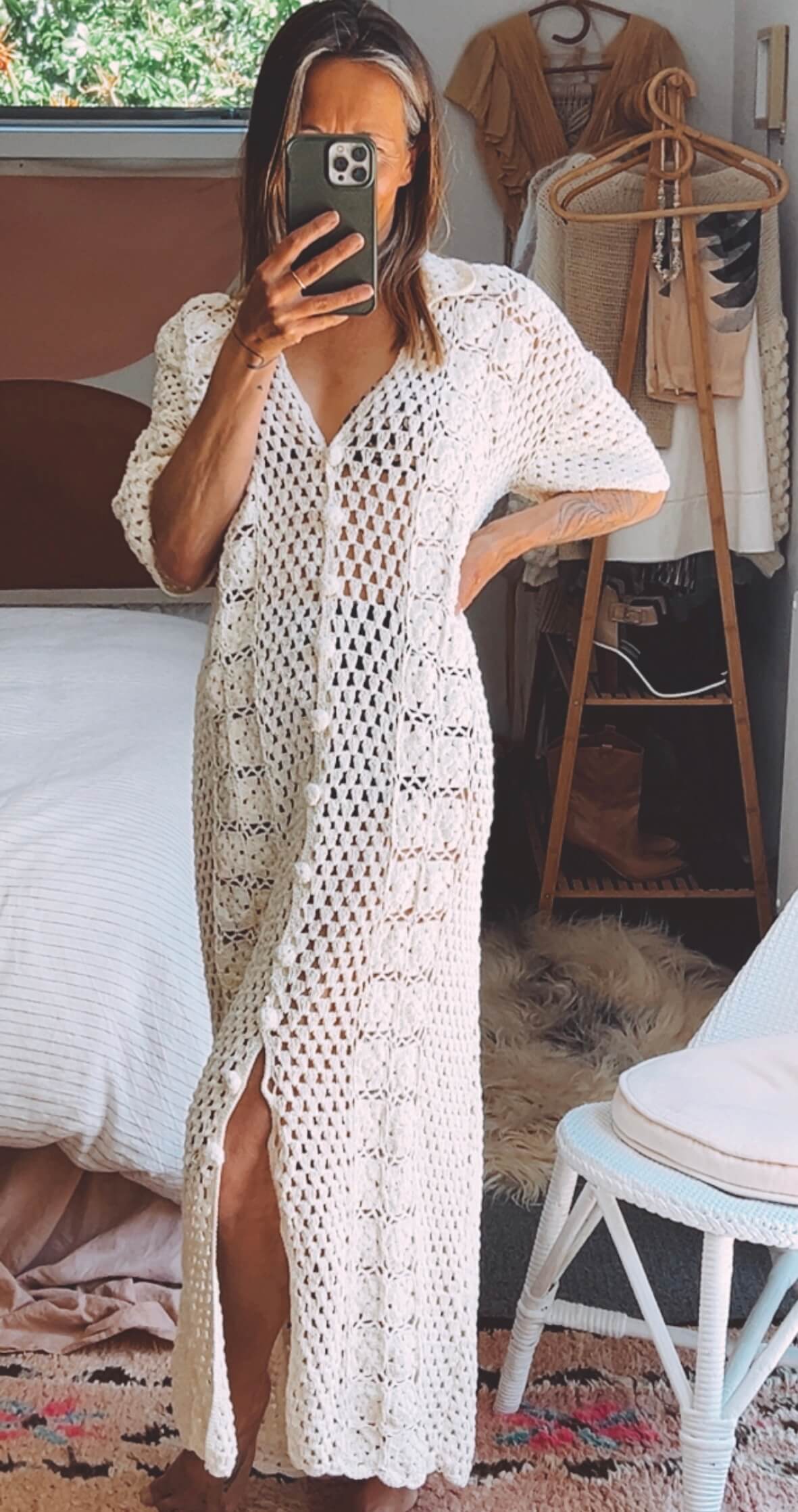 Palm Collective Crochet Maxi Dress