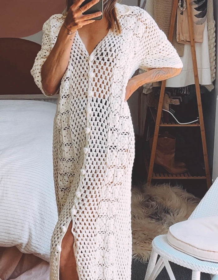 Palm Collective Crochet Maxi Dress