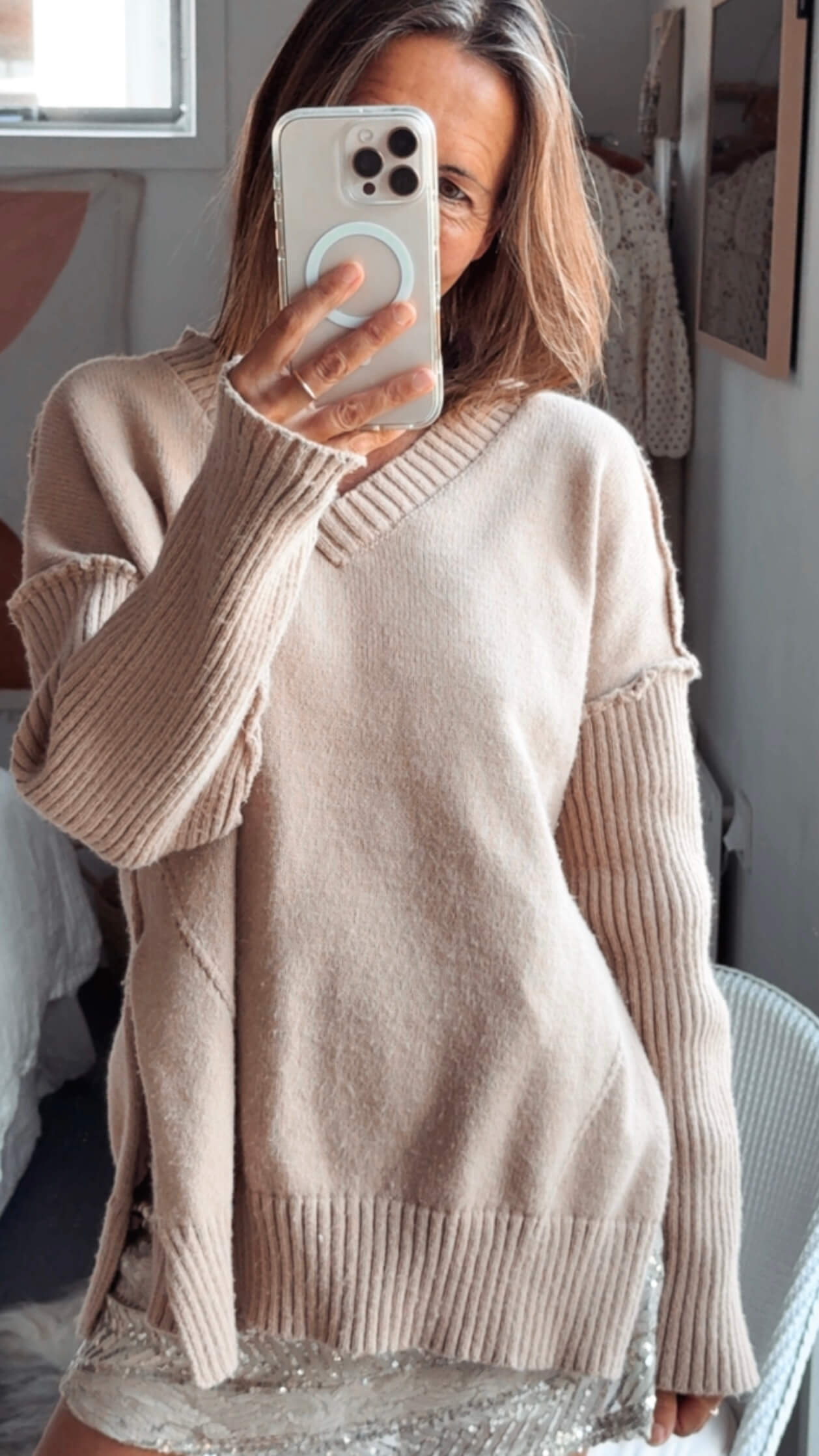 NO LABEL // Fawn Jersey // S/M