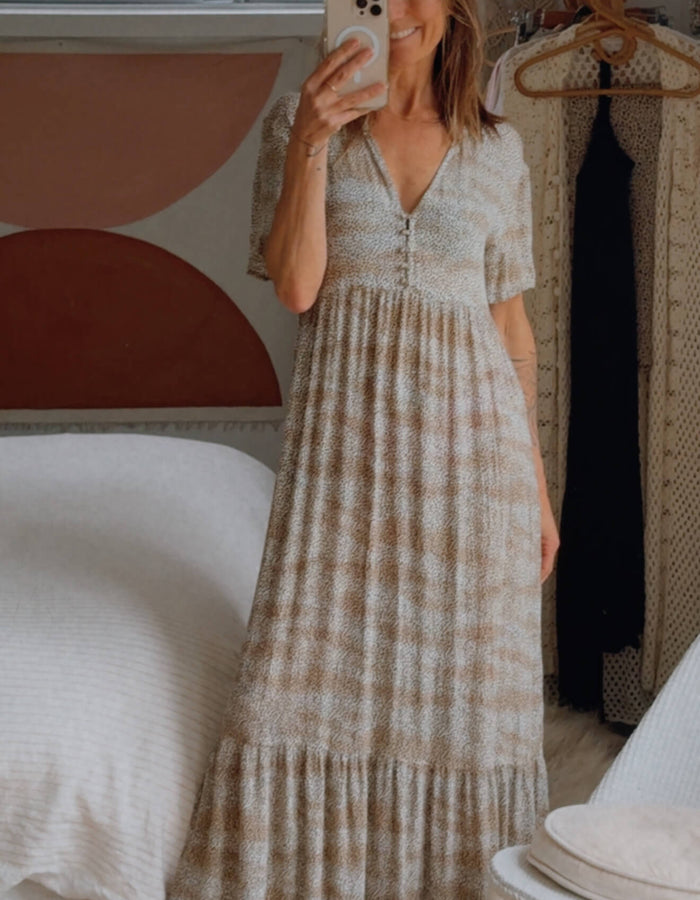 THE HIDDEN WAY // Animal Print Maxi Dress // Size 8
